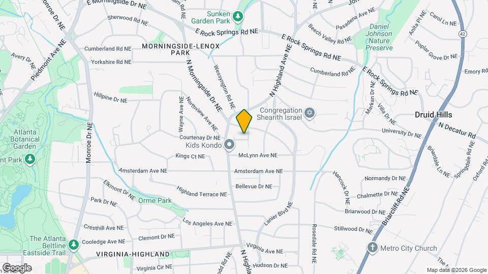 1008 Courtenay Dr NE Map and Location Details