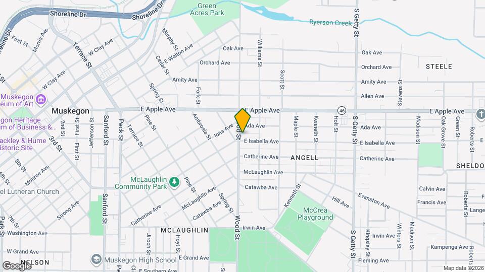 1096 Wood St Map and Location Details