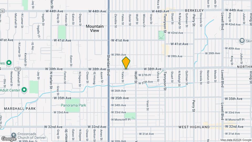 4948 W 38th Ave Map and Location Details