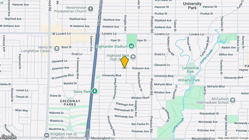 4305 Emerson Ave Map and Location Details