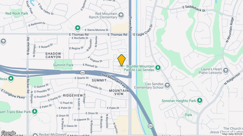 3332 N Sunaire Map and Location Details