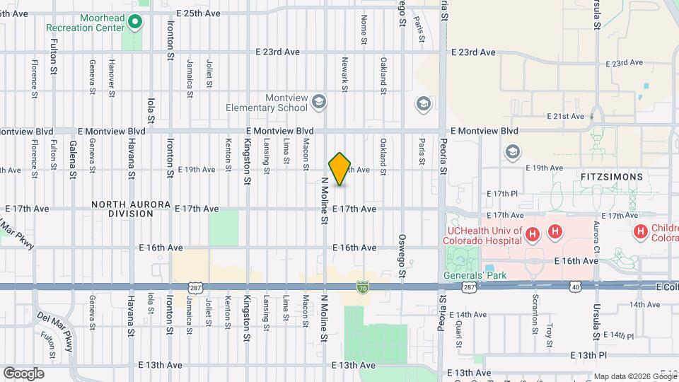 1741 Newark St Map and Location Details