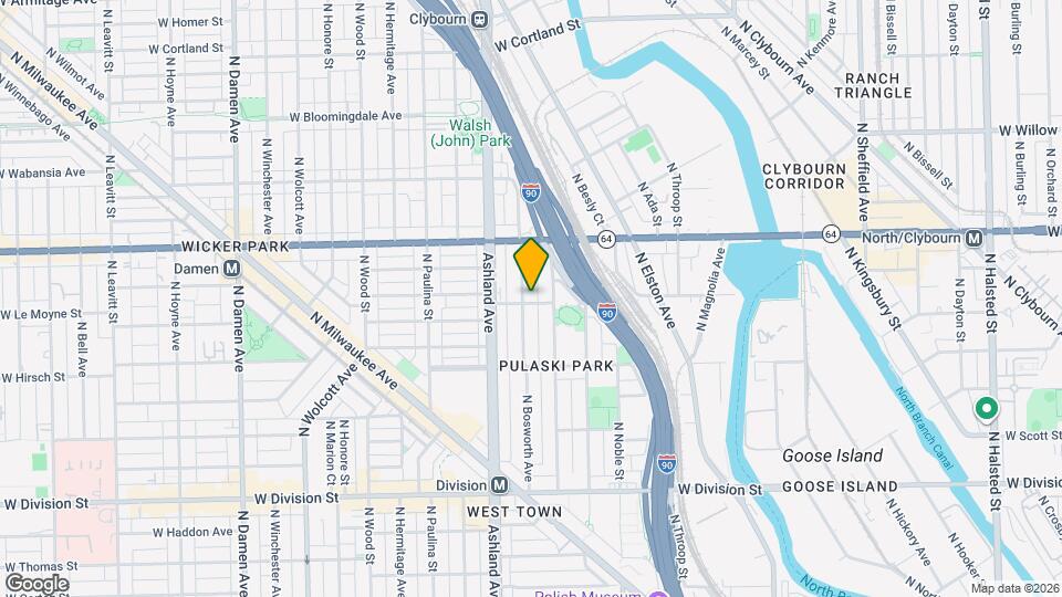 1501 N Bosworth Ave, Unit 1501 N Bosworth, 2C Map and Location Details