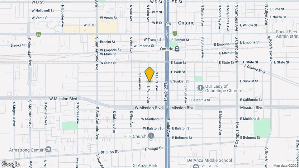 277 W Sunkist St Map and Location Details