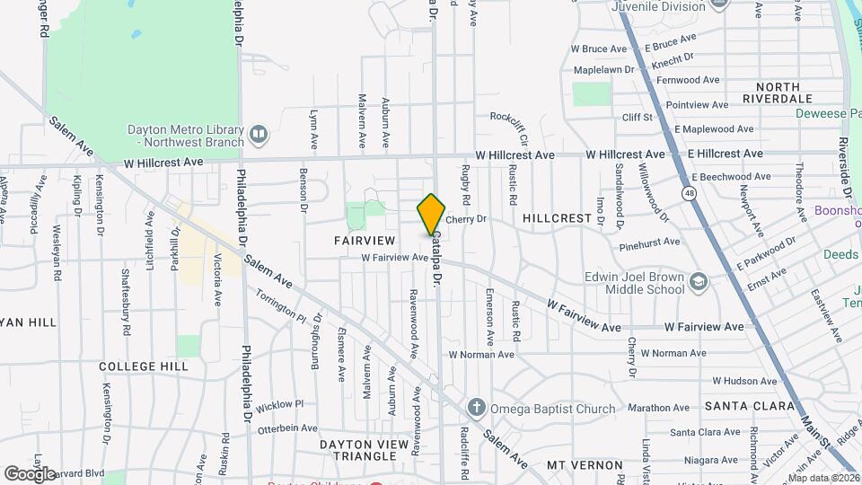 2225 Catalpa Dr. Map and Location Details