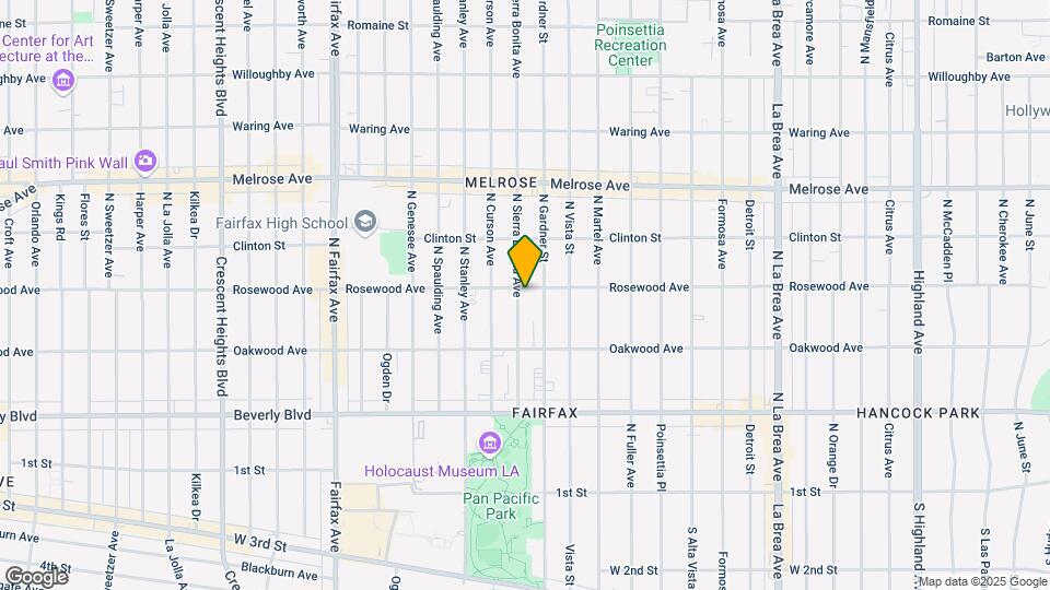 464 N Sierra Bonita Ave Mapa y Detalles de la Ubicación