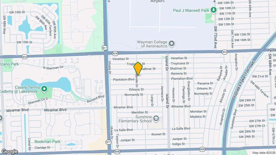 2091 Oleander Dr Map and Location Details