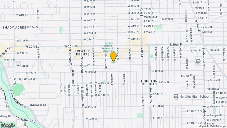 411 W 17th St Mapa y Detalles de la Ubicación