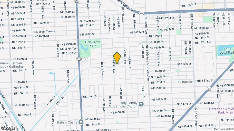 921 NE 154th St Map and Location Details