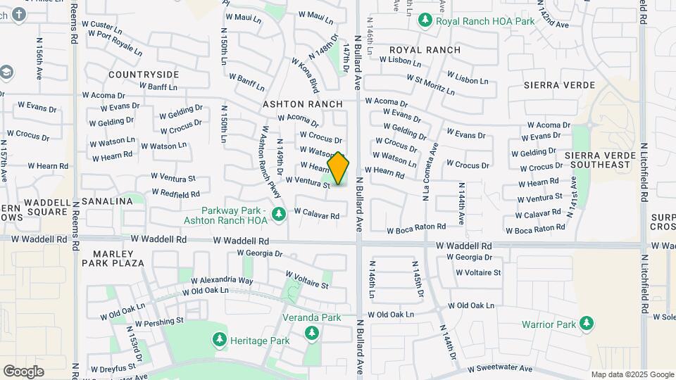 14729 W Ventura St Mapa y Detalles de la Ubicación