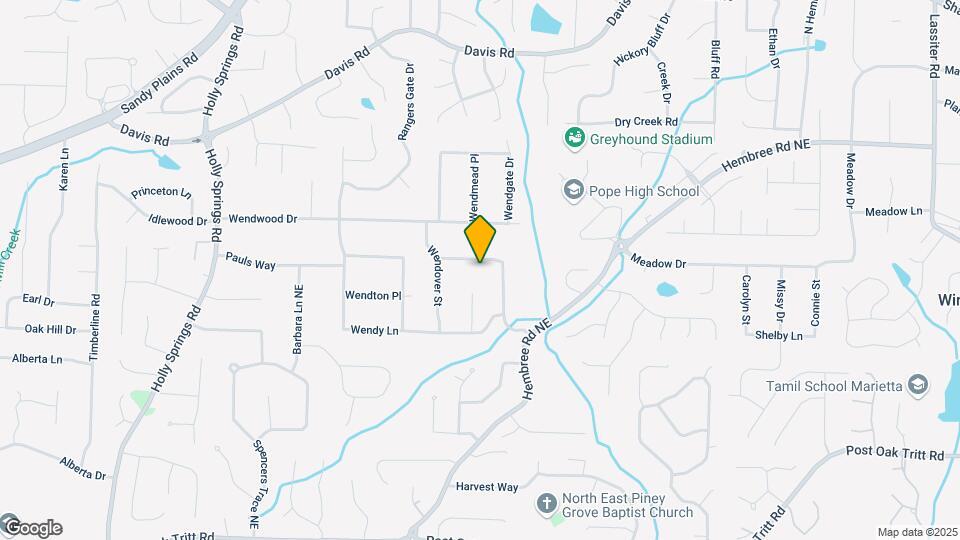 2965 Creek Park Dr Map and Location Details