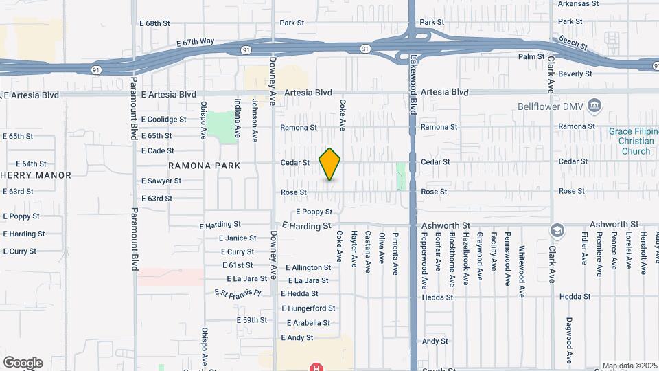 8635 Rose St Map and Location Details