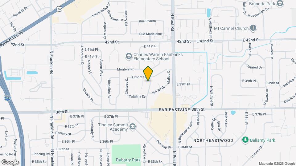 3938 Biscayne Rd Map and Location Details