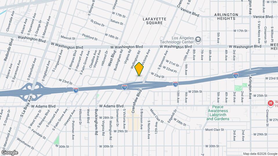 2142 S Victoria Ave Map and Location Details