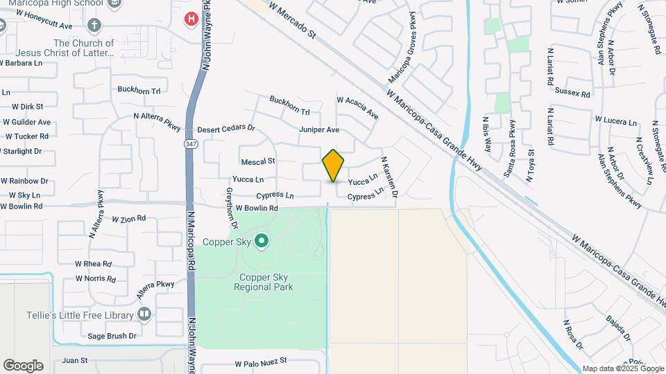 18150 N Desert Willow Dr Map and Location Details