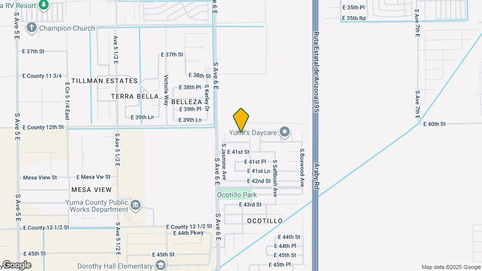 6141 E 40th Pl Map and Location Details