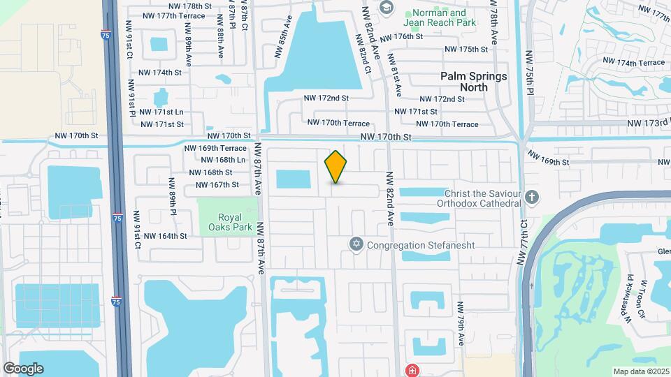 8370 NW 167th Terrace Map and Location Details