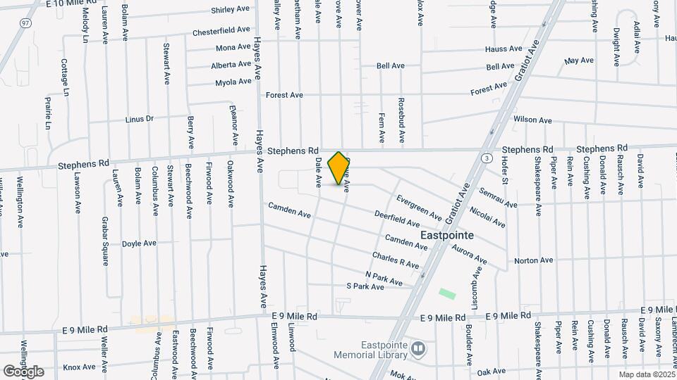 15354 Evergreen Ave Map and Location Details