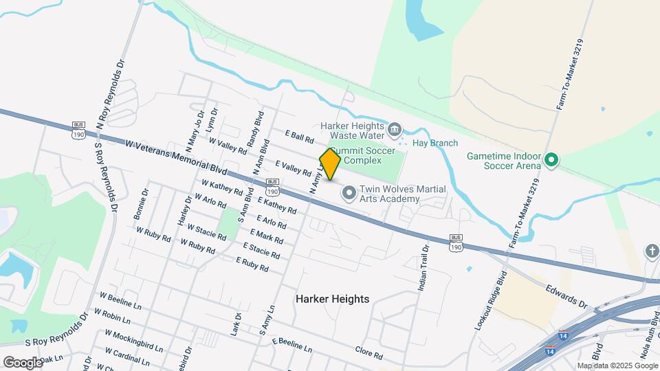 206 E Valley Rd Map and Location Details