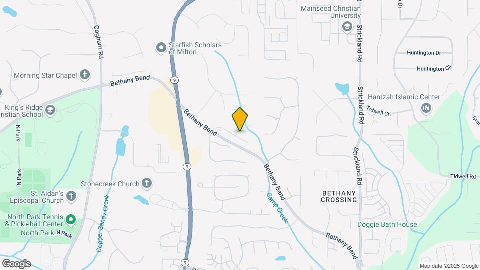 2080 N Bethany Creek Dr Map and Location Details