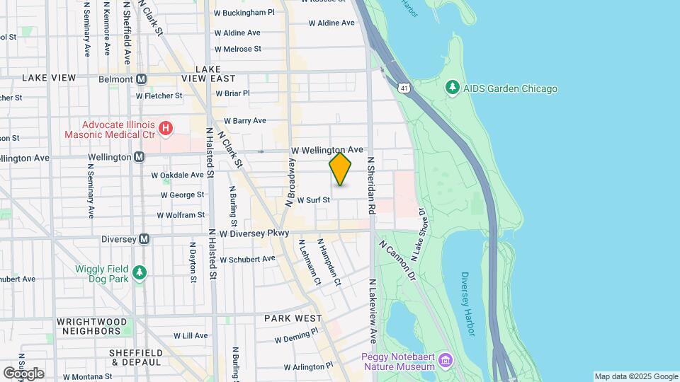 438-448 W Surf St Mapa y Detalles de la Ubicación