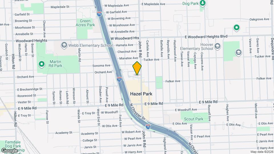 Hazelcrest Place Map and Location Details