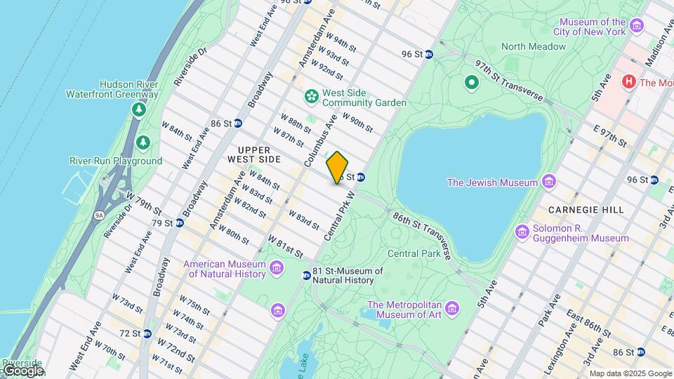 10 W 86th St Map and Location Details