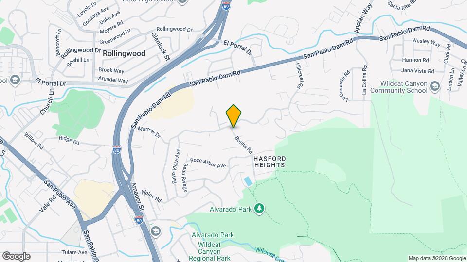 1835 Bonita Rd Map and Location Details