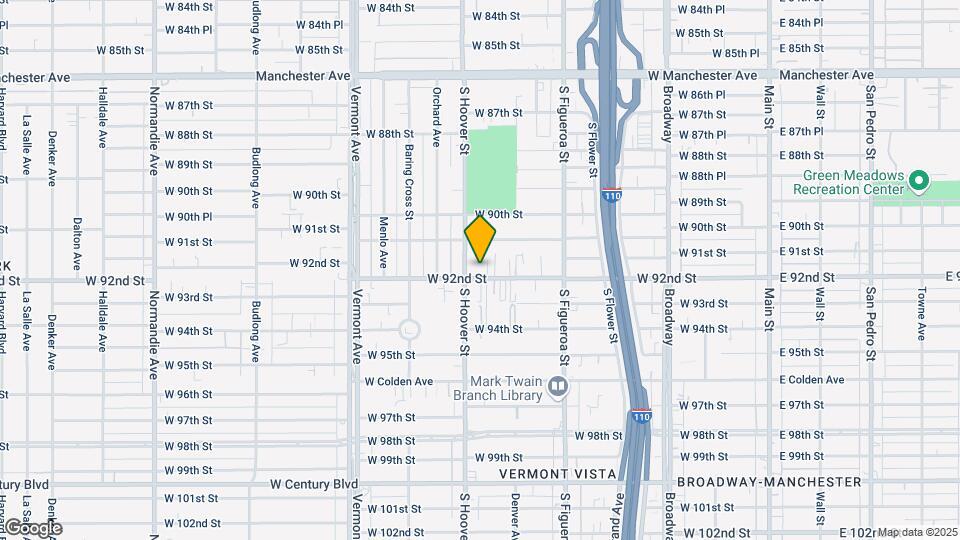 651 W 92nd St Map and Location Details