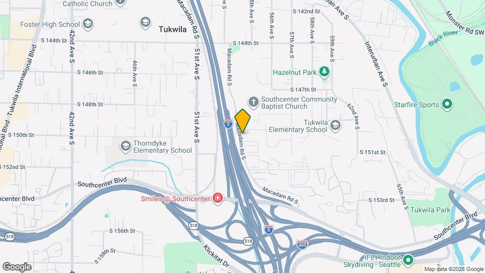 Tukwila Garden Apartments Map and Location Details