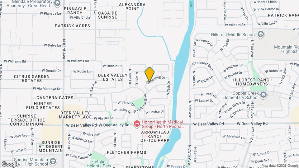 7725 W Foothill Dr Map and Location Details