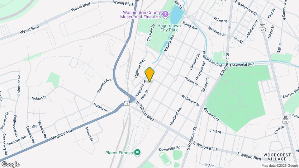 823 Pine St Map and Location Details