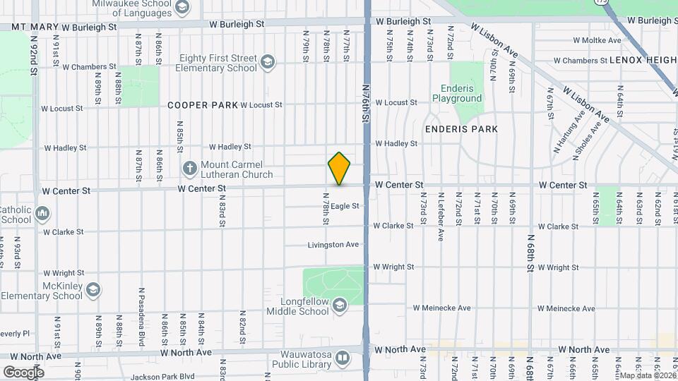 7701 W Center St Mapa y Detalles de la Ubicación