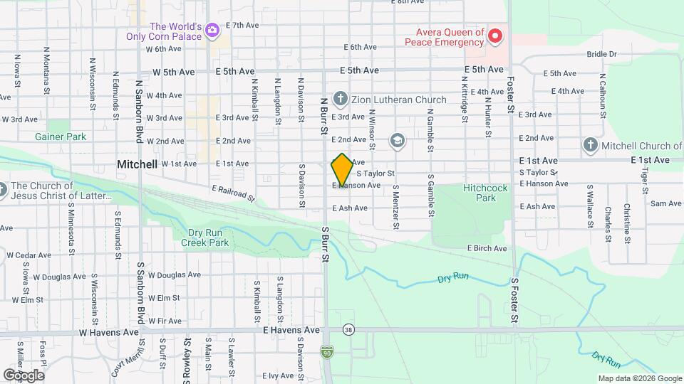 617 E Hanson Ave Map and Location Details