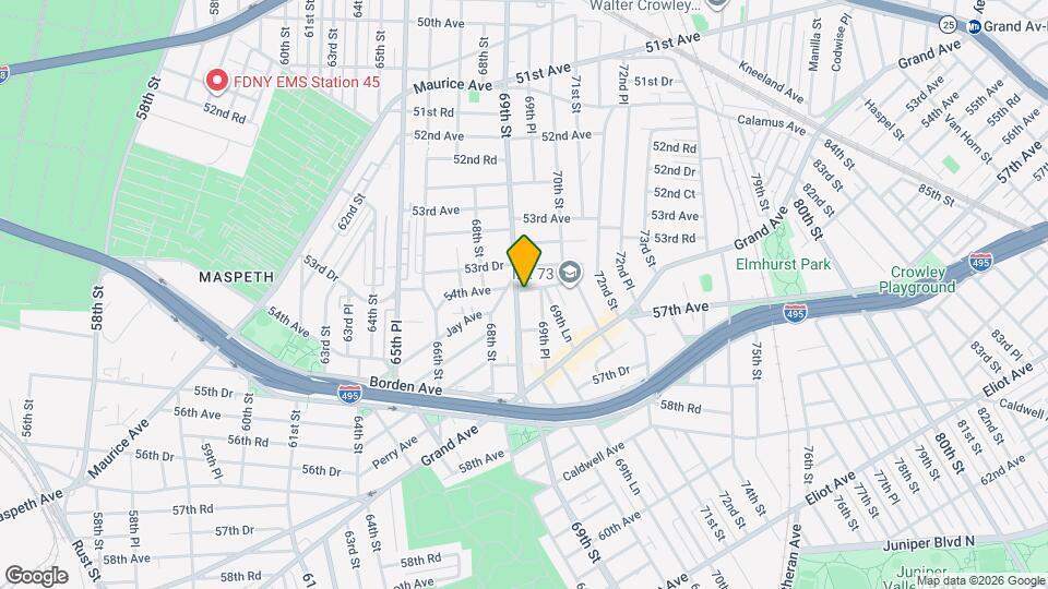 54-01 69th St Map and Location Details