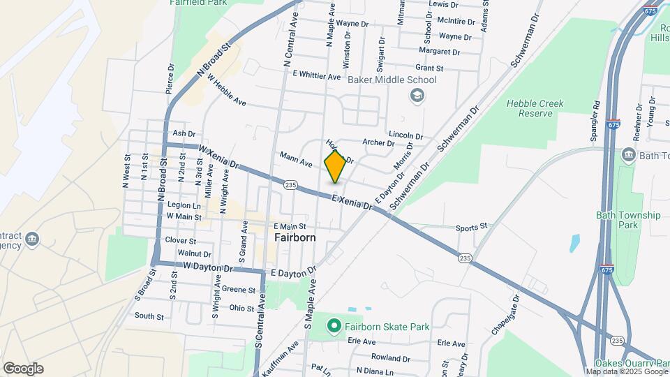231 E Xenia Dr Map and Location Details