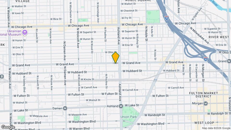 1617 W Grand Ave Map and Location Details
