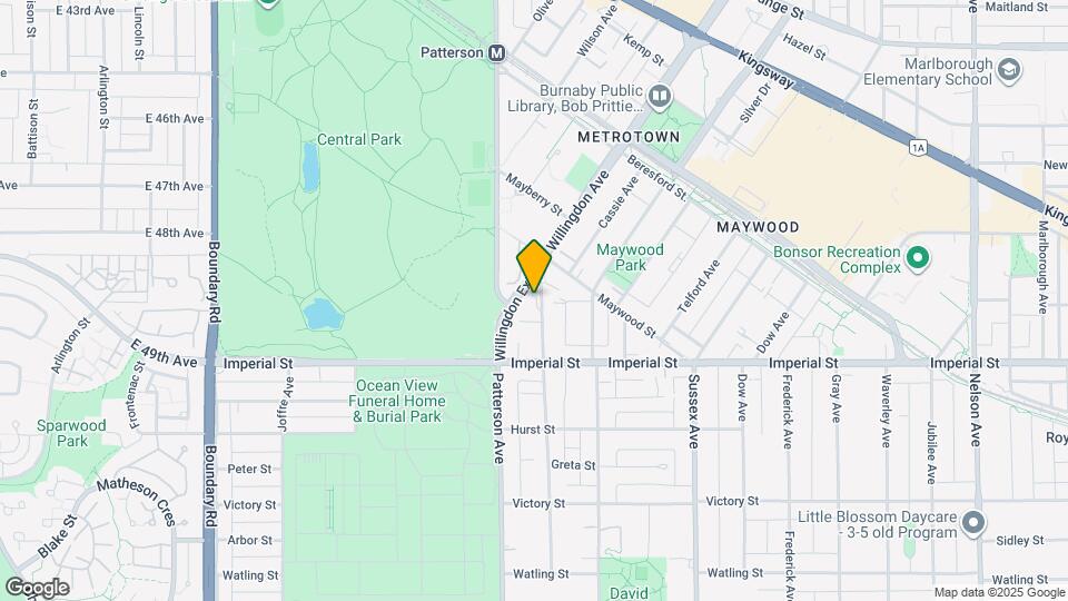 6595 Willingdon Ave Map and Location Details