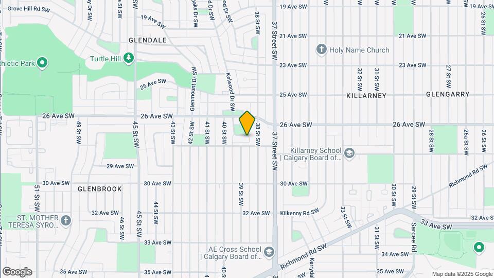 4012 Glenpark Cres SW Map and Location Details