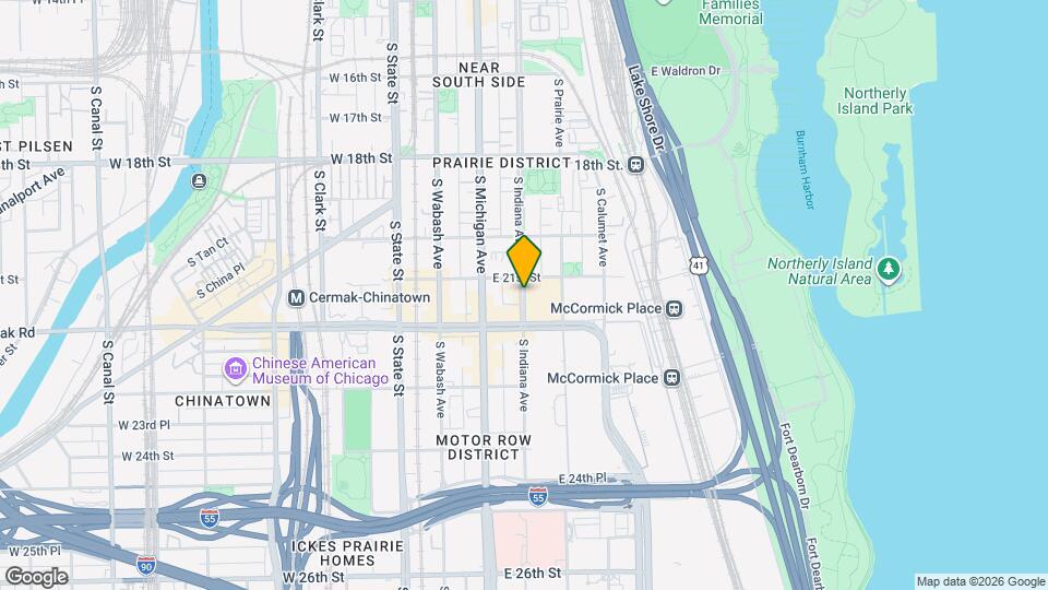 2137 S Indiana Ave Mapa y Detalles de la Ubicación