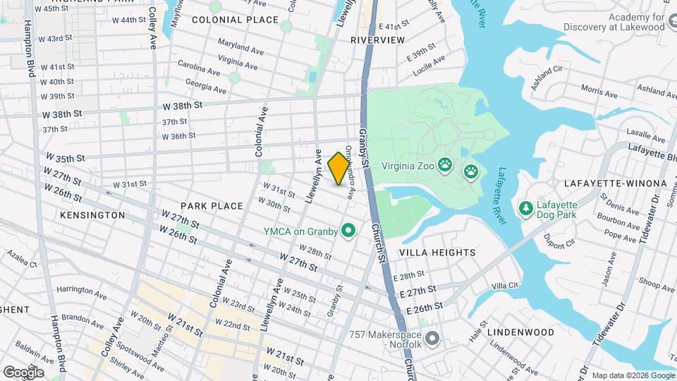 218 W 32nd St Map and Location Details