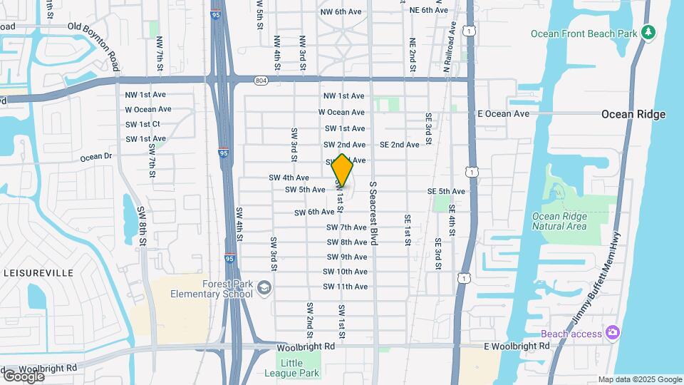 606 SW 1st St Map and Location Details