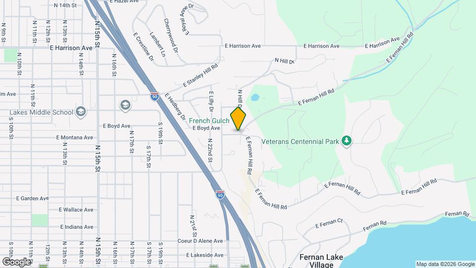 2321 E French Gulch Rd Map and Location Details