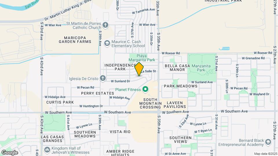 3622 W Sunland Ave Map and Location Details