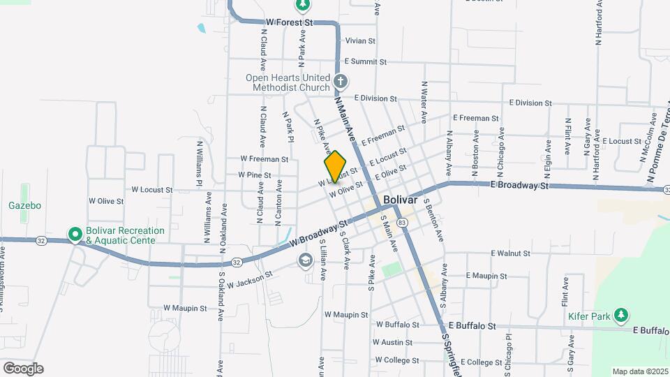 305 N Pike Ave Map and Location Details