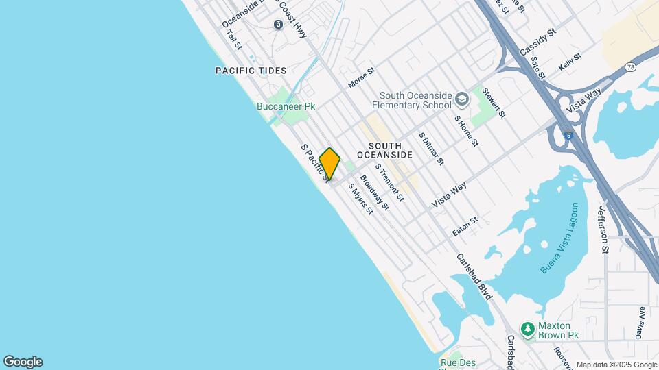 1745 S Pacific St Map and Location Details