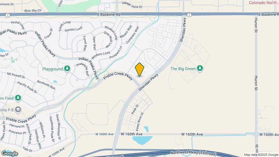 16426 Zuni Pl Mapa y Detalles de la Ubicación