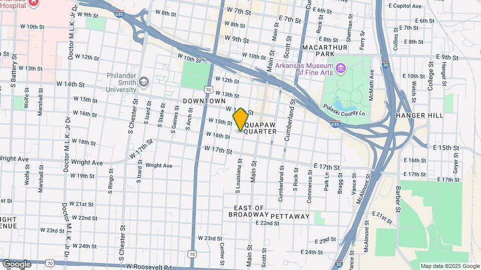 1520 S Louisiana St, Unit 2 Mapa y Detalles de la Ubicación
