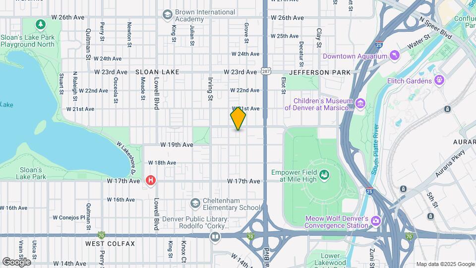 3134 W 20th Ave Map and Location Details