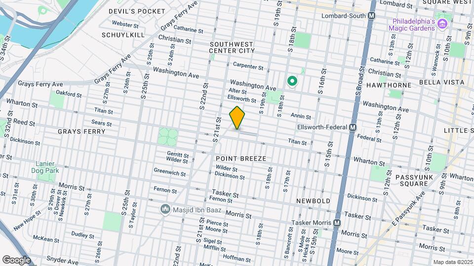 1244 S 20th St, Unit 3 Map and Location Details
